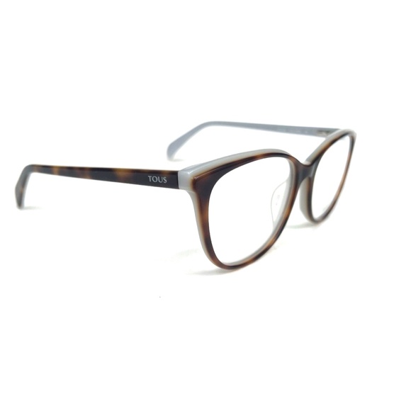 New TOUS Frames Tortoise Over Gray Eyeglasses Acetate VTOA36 0AM5 53 16 135 - Picture 10 of 14